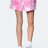 Tie Dye Womens Shorts Pink