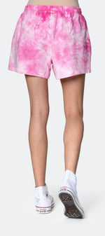 Tie Dye Womens Shorts Pink