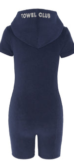 Towel Club Short Fitted Jumpsuit Navy
