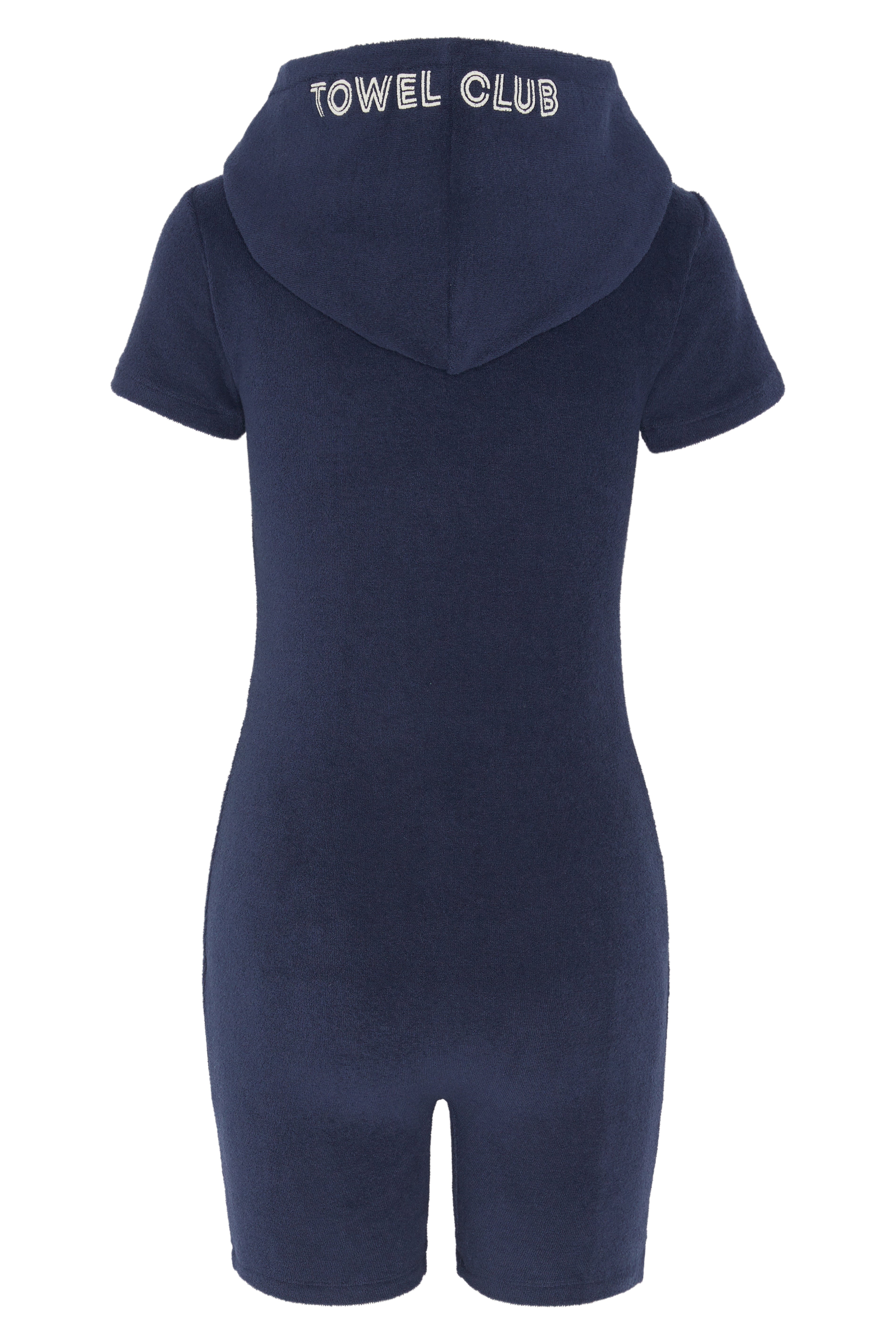Towel Club Short Fitted Jumpsuit Navy