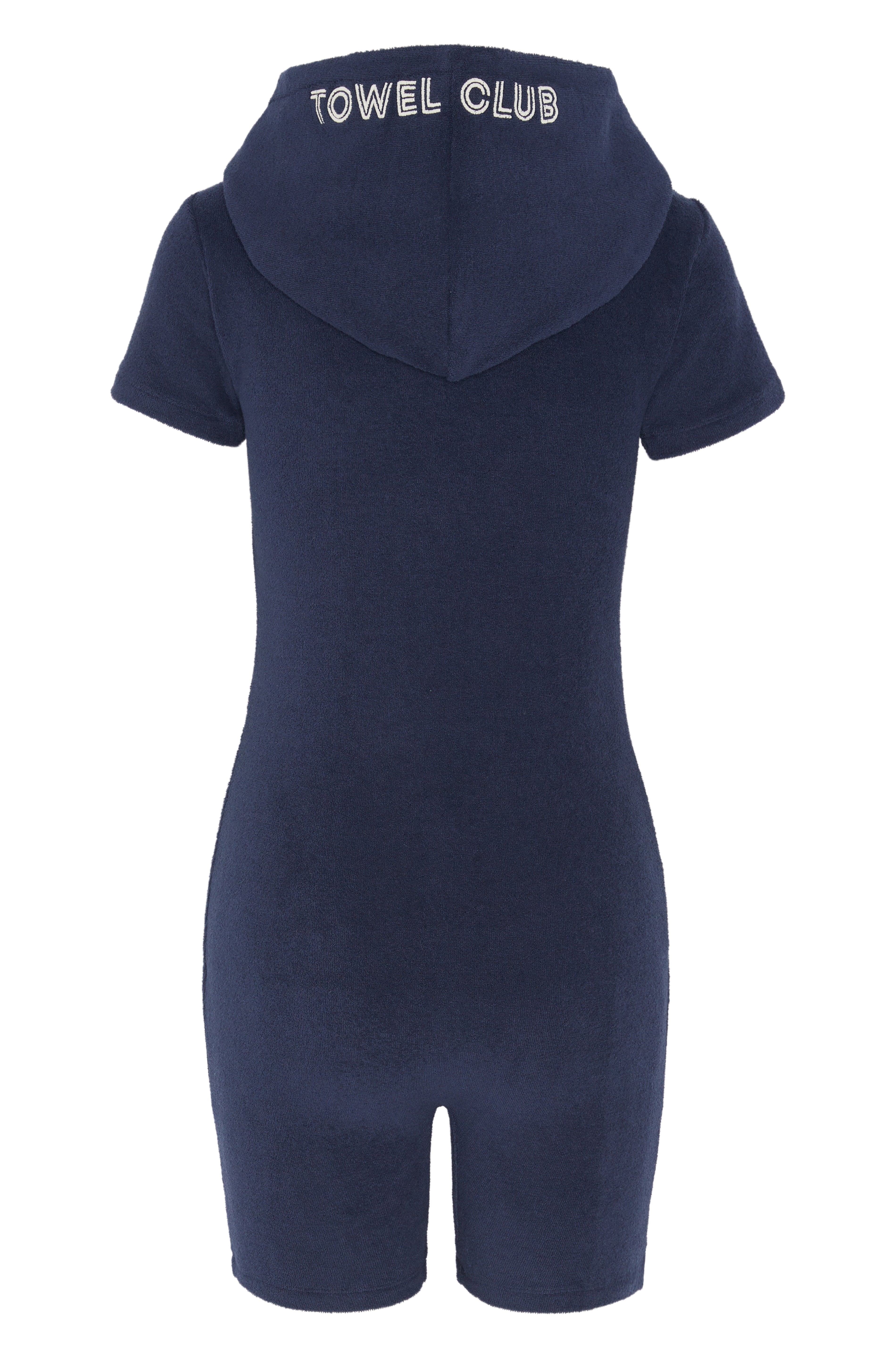 Towel Club Short Fitted Jumpsuit Navy