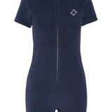 Towel Club Short Fitted Jumpsuit Navy