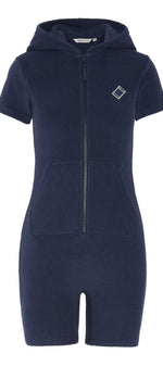 Towel Club Short Fitted Jumpsuit Navy