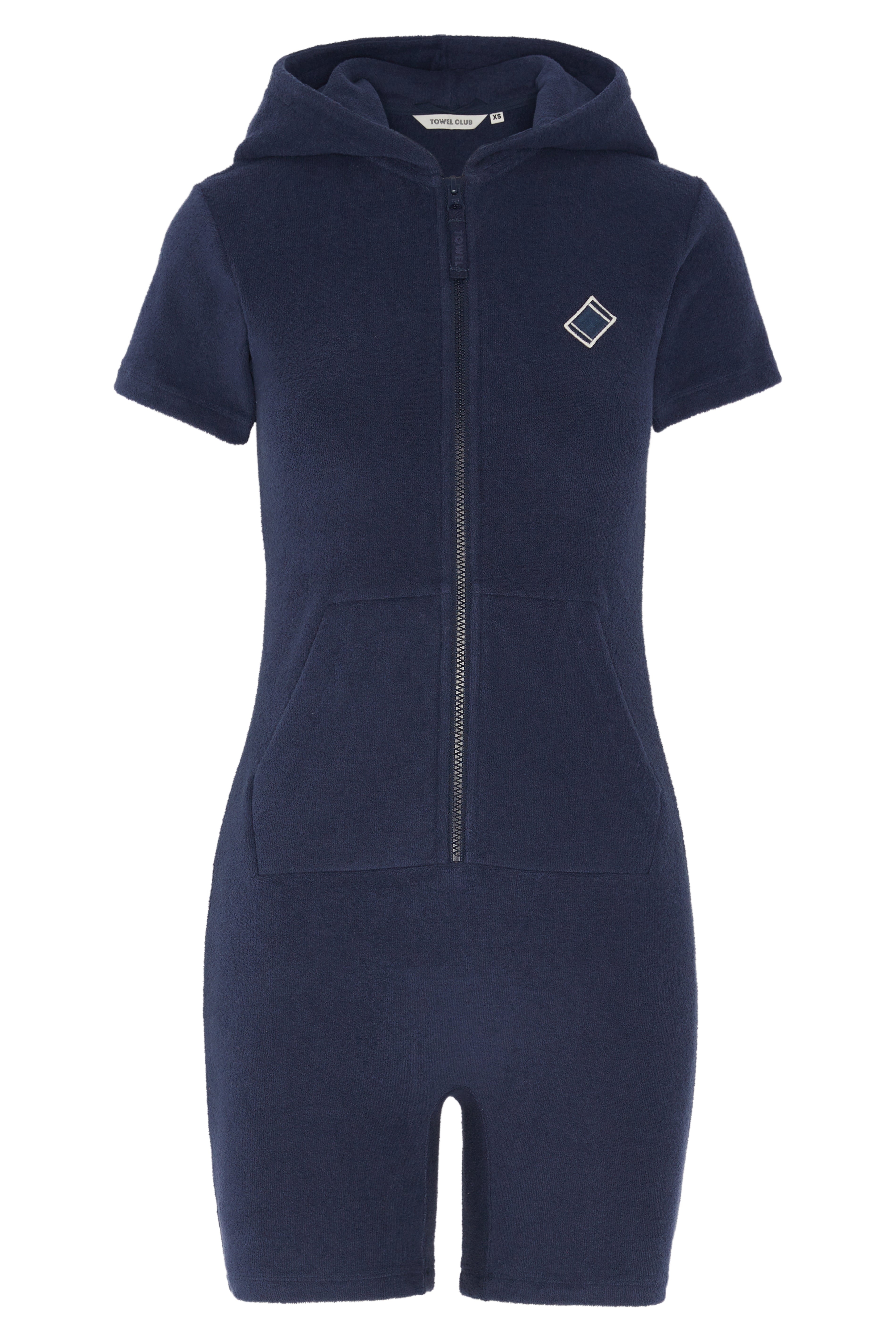 Towel Club Short Fitted Jumpsuit Navy