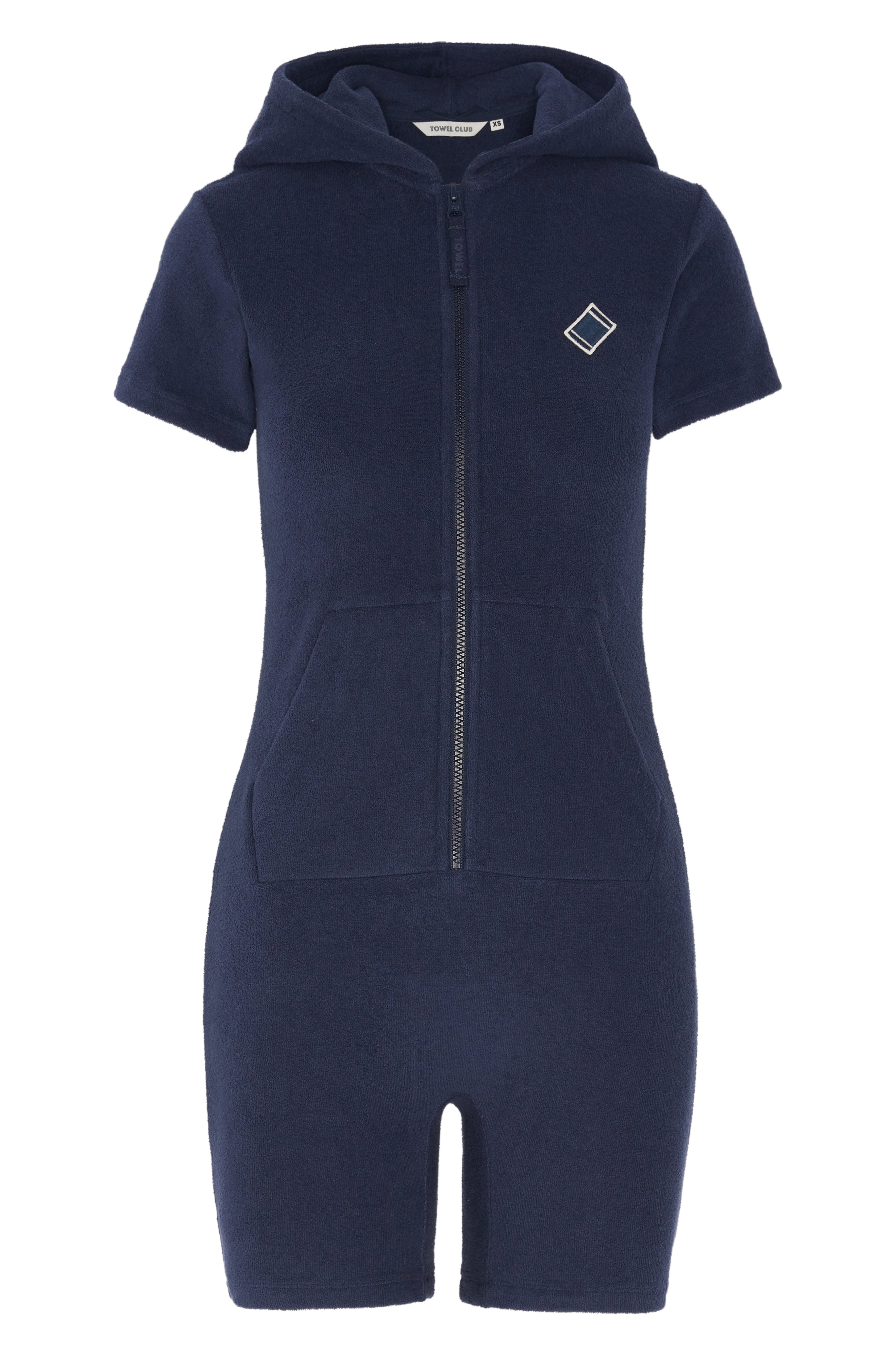 Towel Club Short Fitted Jumpsuit Navy