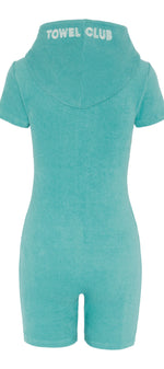 Towel Club Short Fitted Jumpsuit Dark Mint