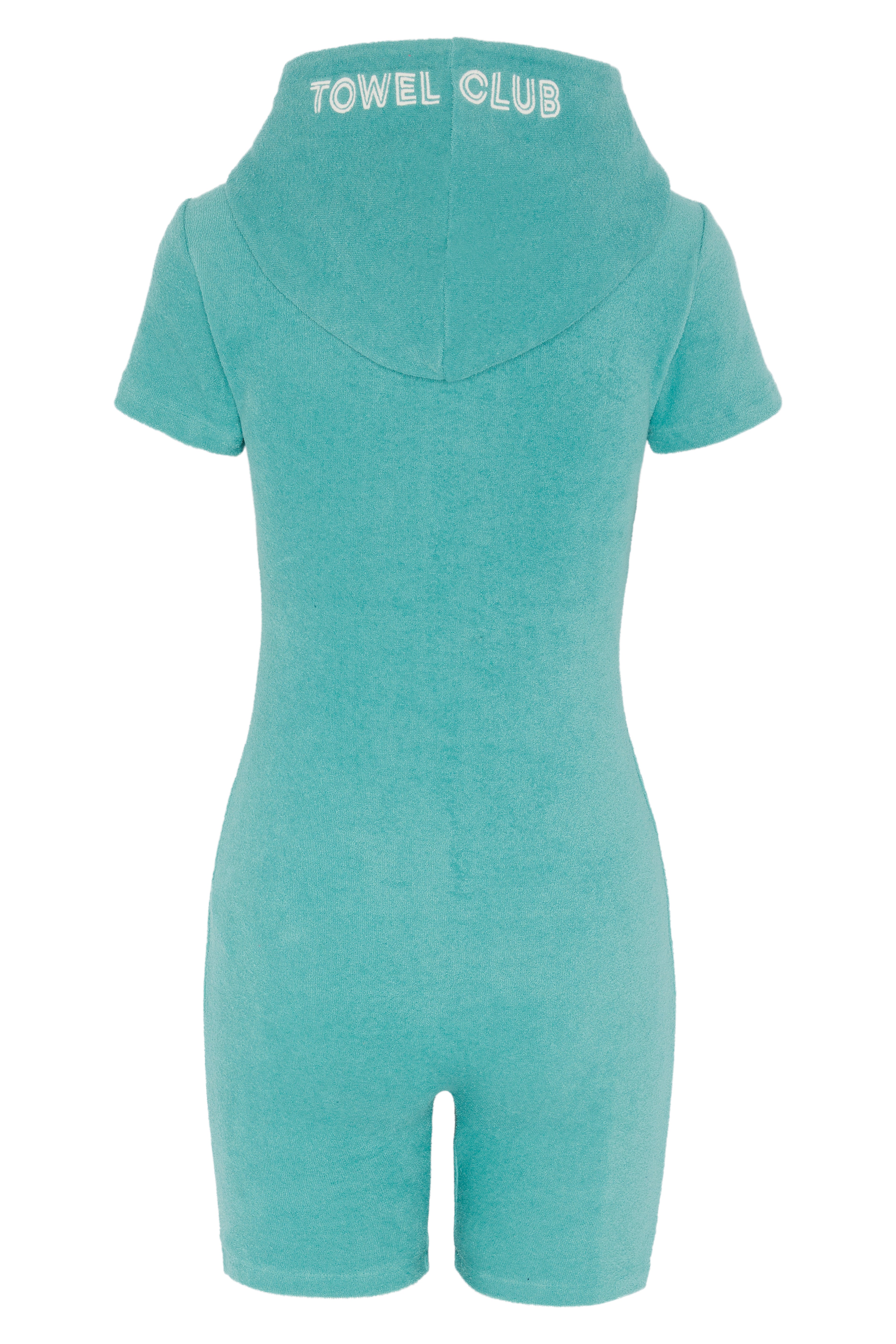 Towel Club Short Fitted Jumpsuit Dark Mint