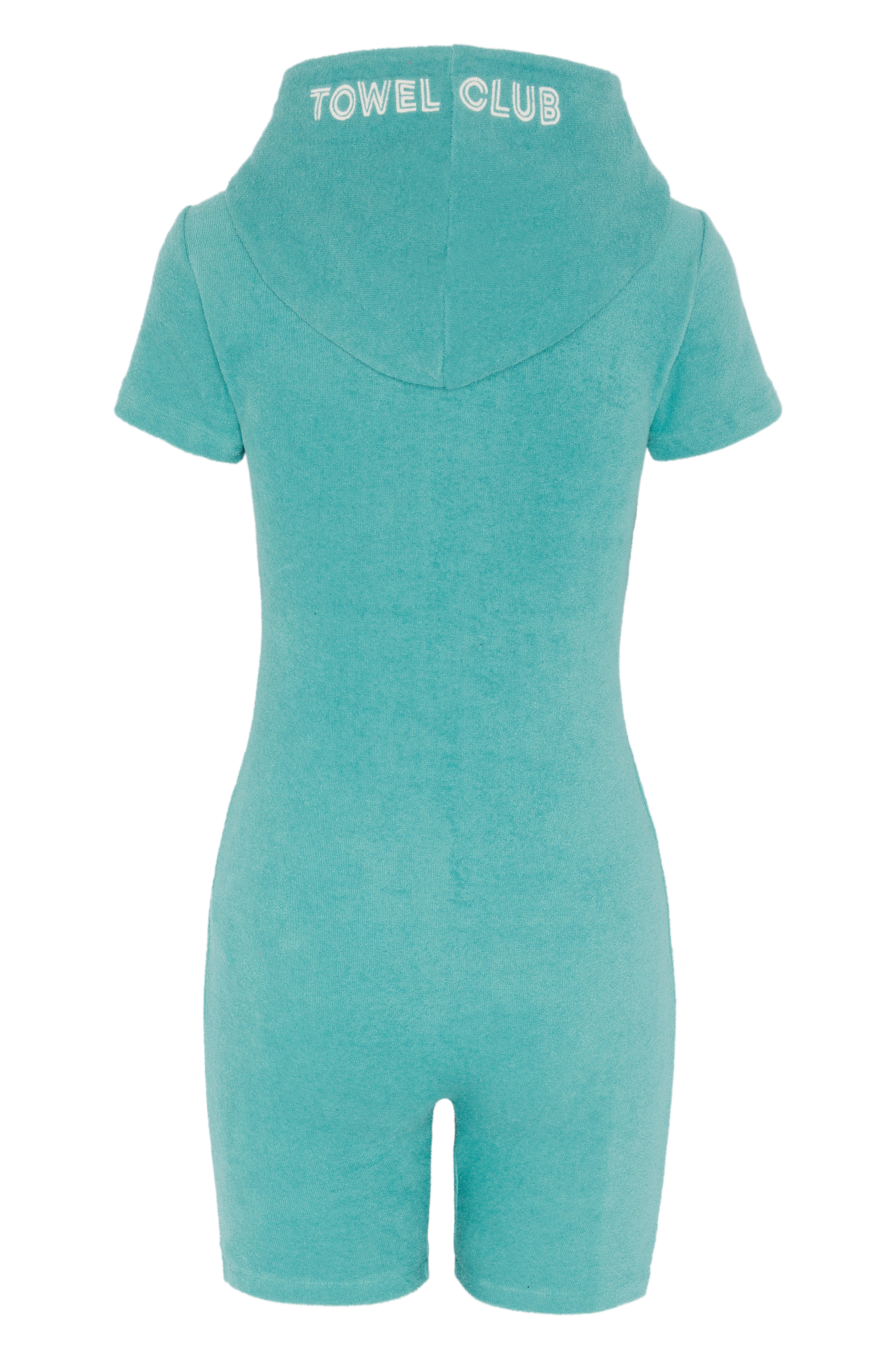 Towel Club Short Fitted Jumpsuit Dark Mint