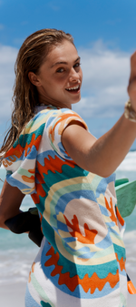 Towel Club Short Fitted Jumpsuit Print