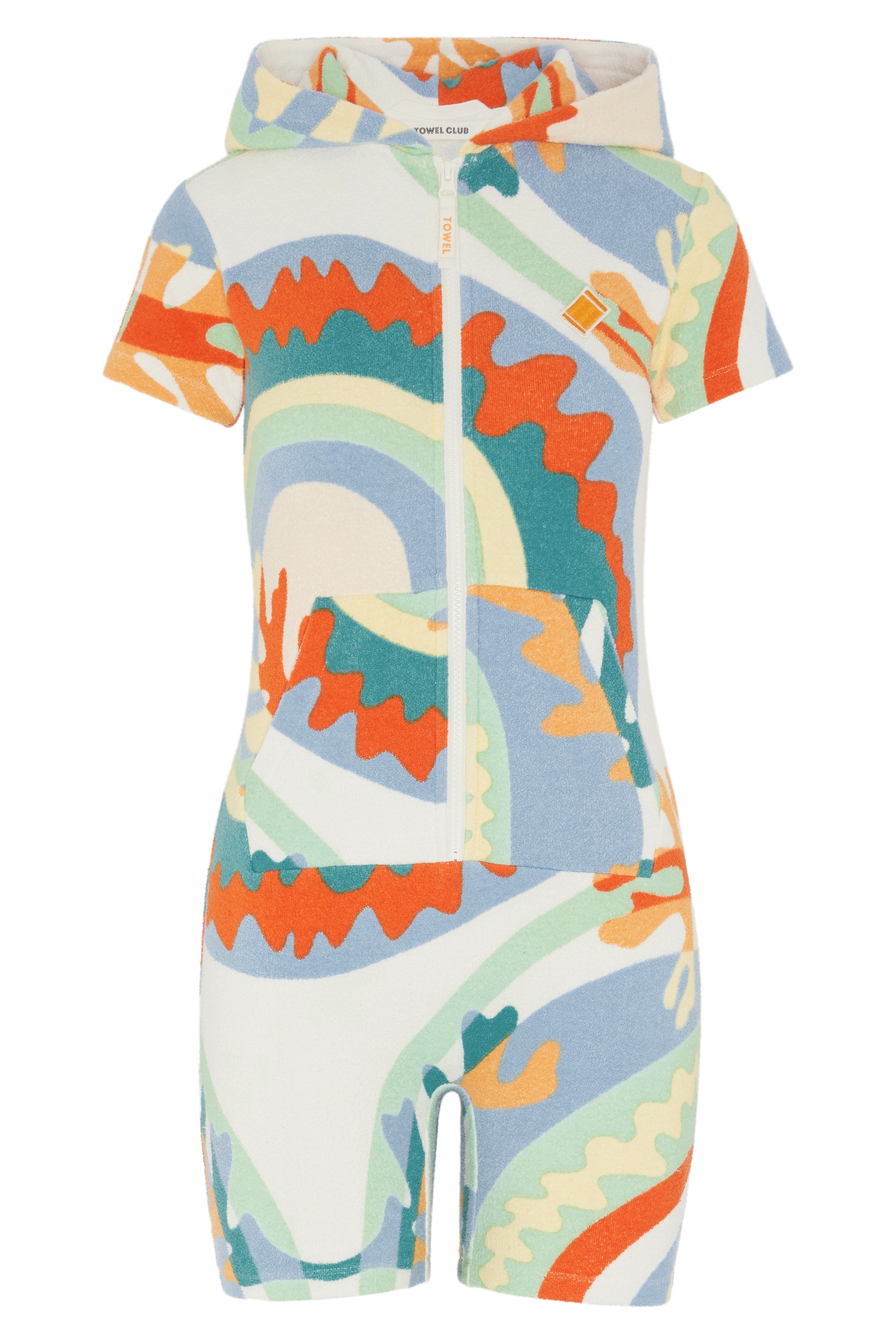 Towel Club Short Fitted Jumpsuit Print