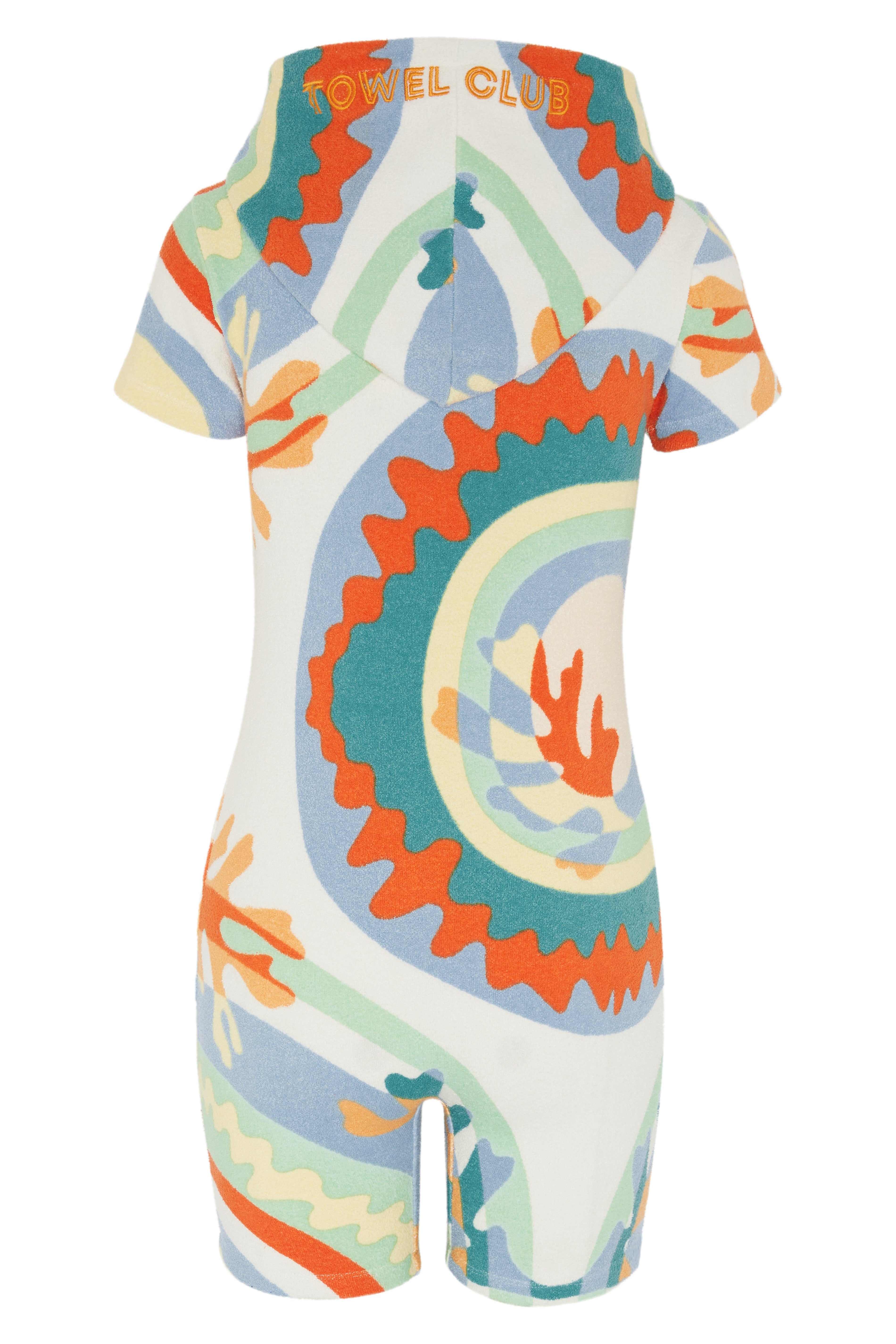 Towel Club Short Fitted Jumpsuit Print