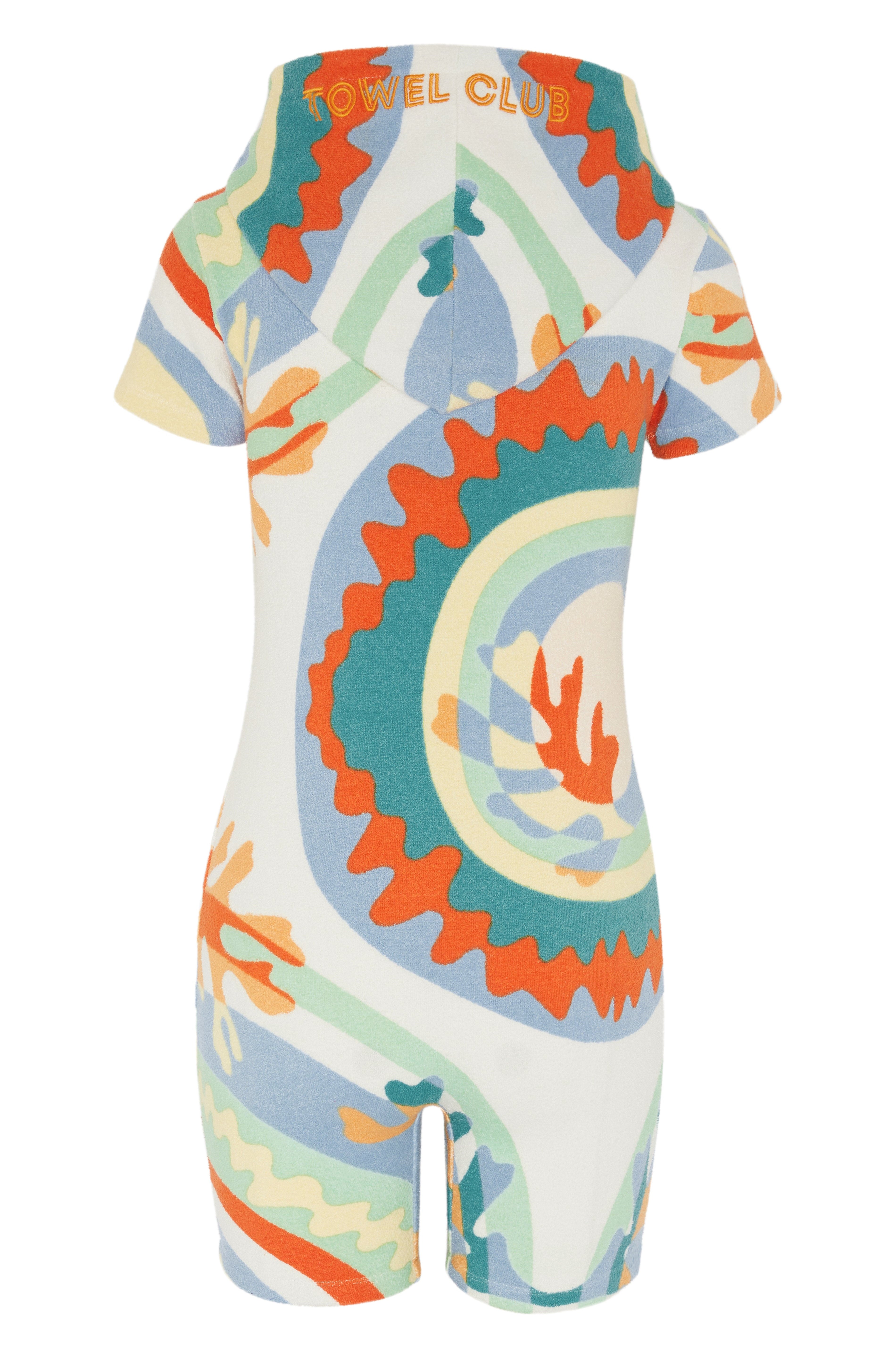 Towel Club Short Fitted Jumpsuit Print
