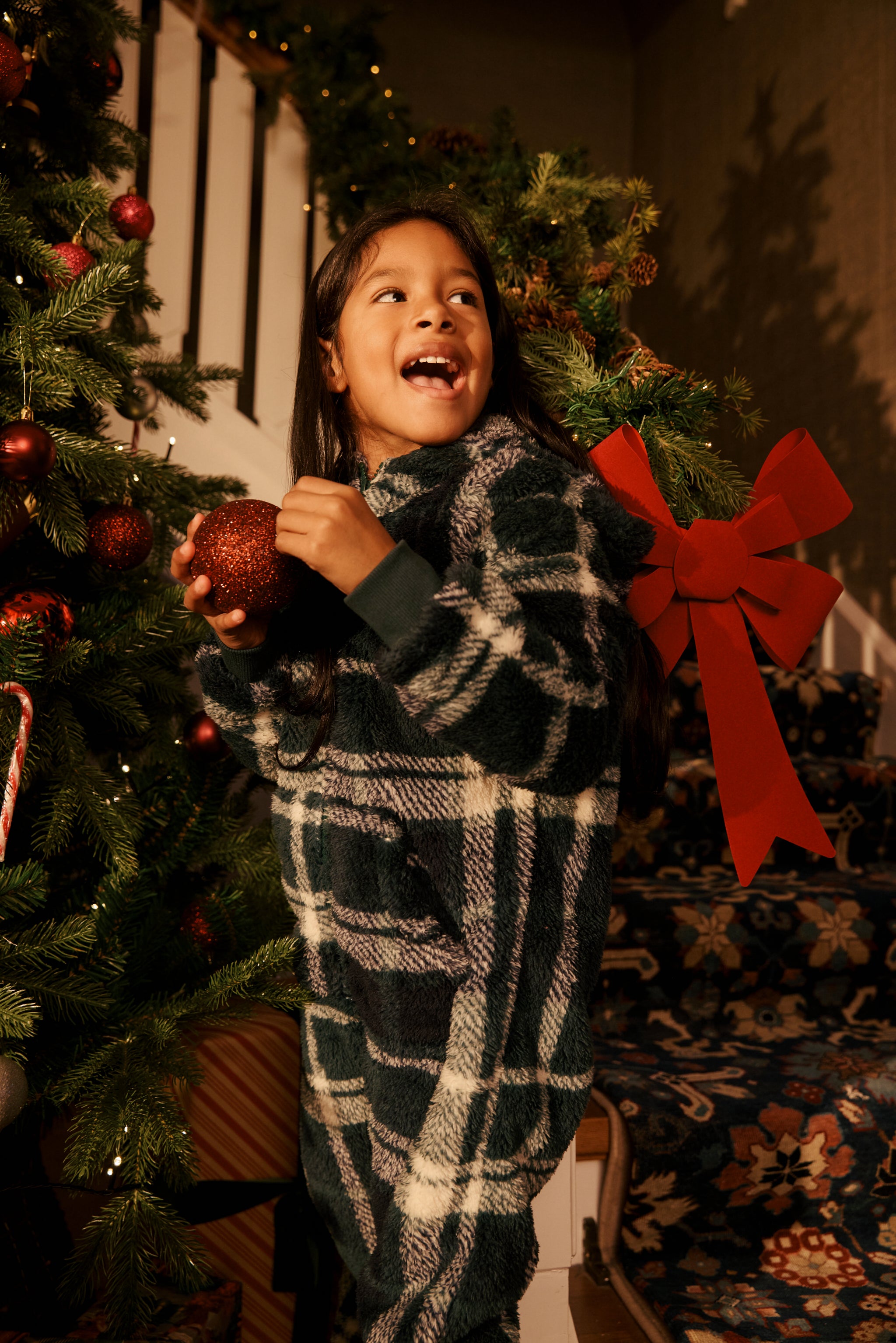 Puppy Kids Jumpsuit Green Check