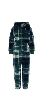 Puppy Kids Jumpsuit Green Check