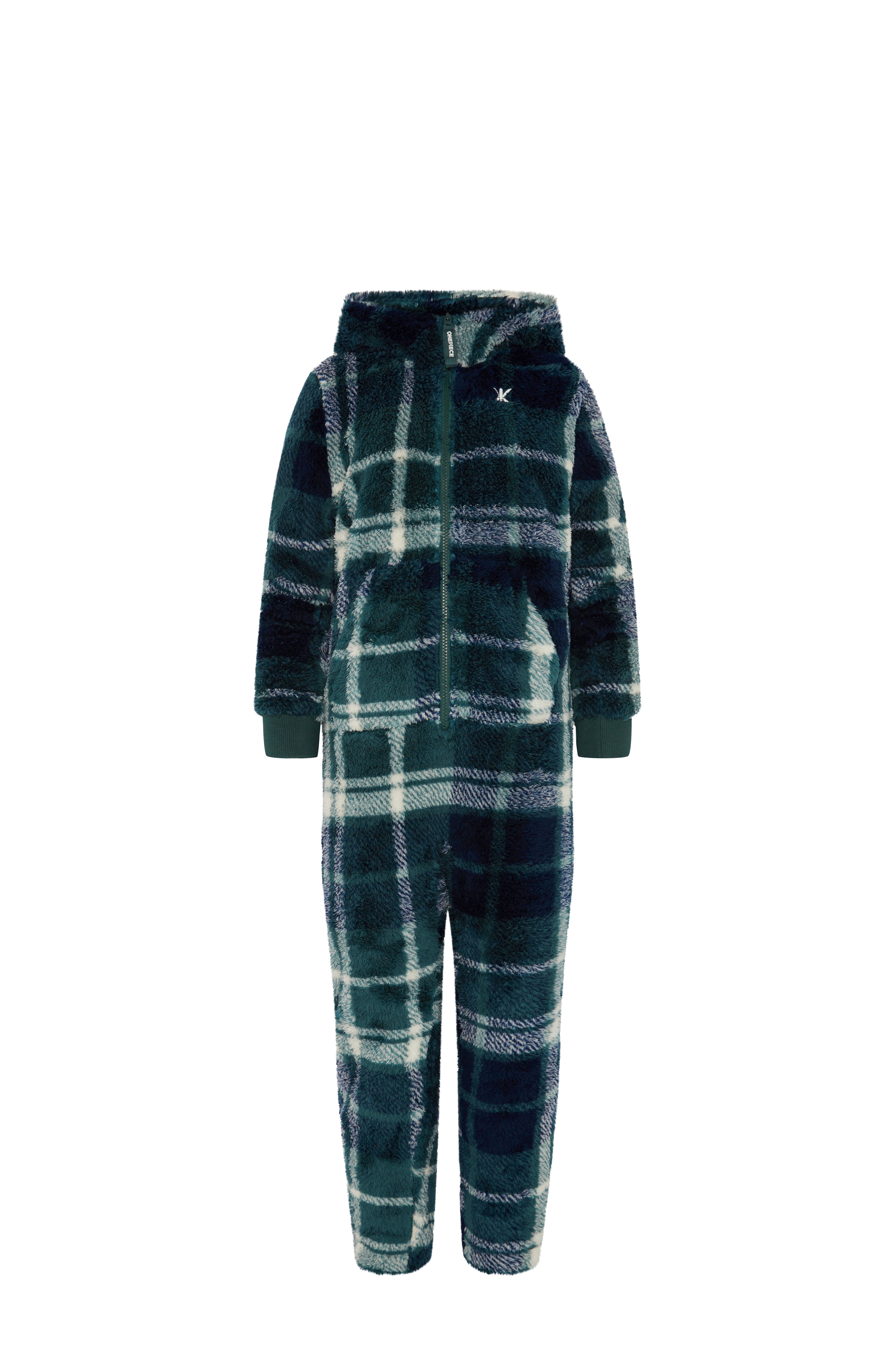 Puppy Kids Jumpsuit Green Check