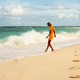 Towel Club Short Fitted Jumpsuit Orange