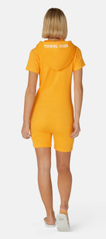 Towel Club Short Fitted Jumpsuit Orange