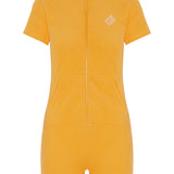 Towel Club Short Fitted Jumpsuit Orange