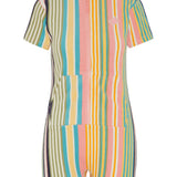 Towel Club Short Fitted Jumpsuit Stripe