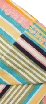 Towel Club Short Fitted Jumpsuit Stripe