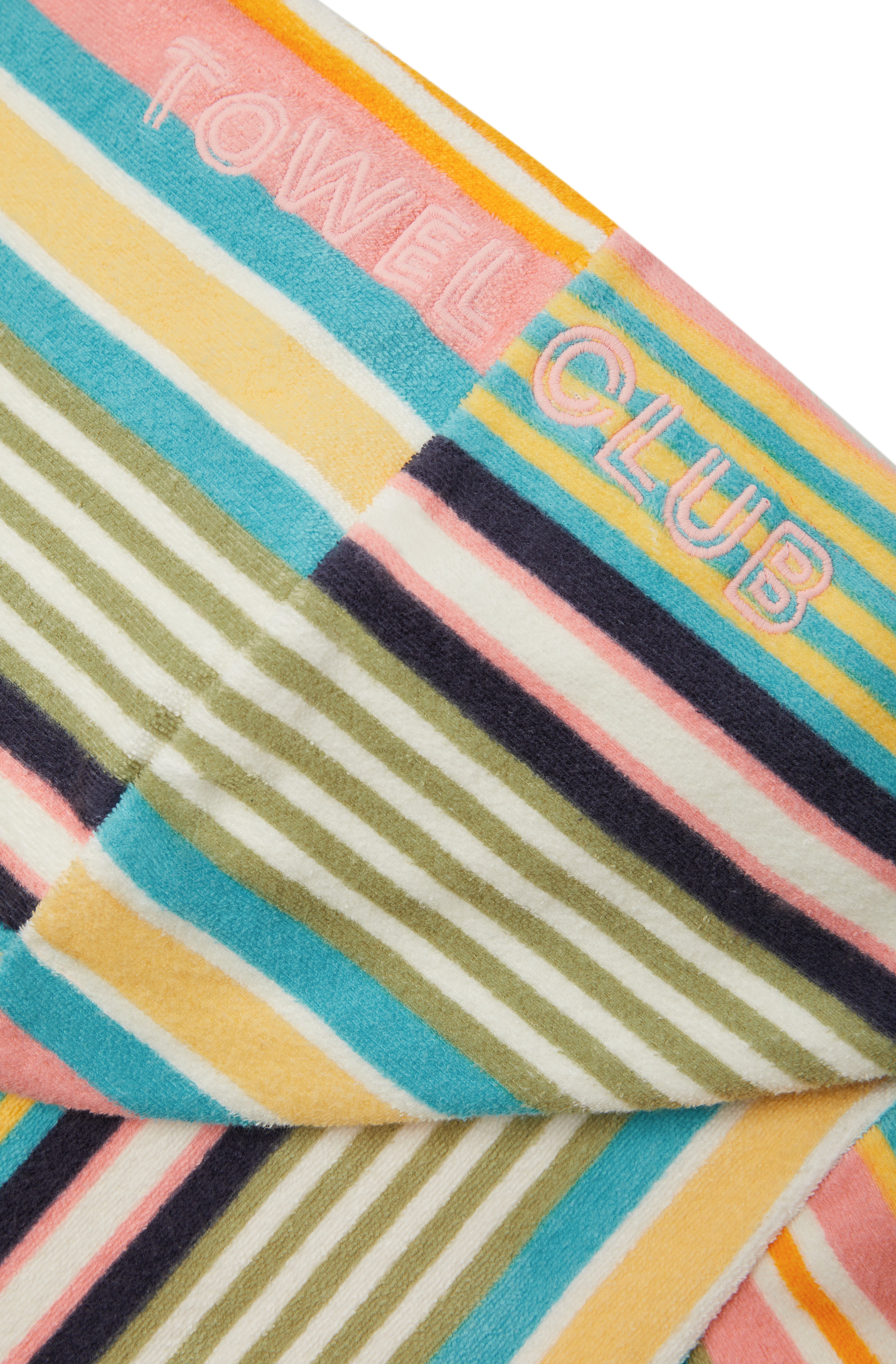 Towel Club Short Fitted Jumpsuit Stripe