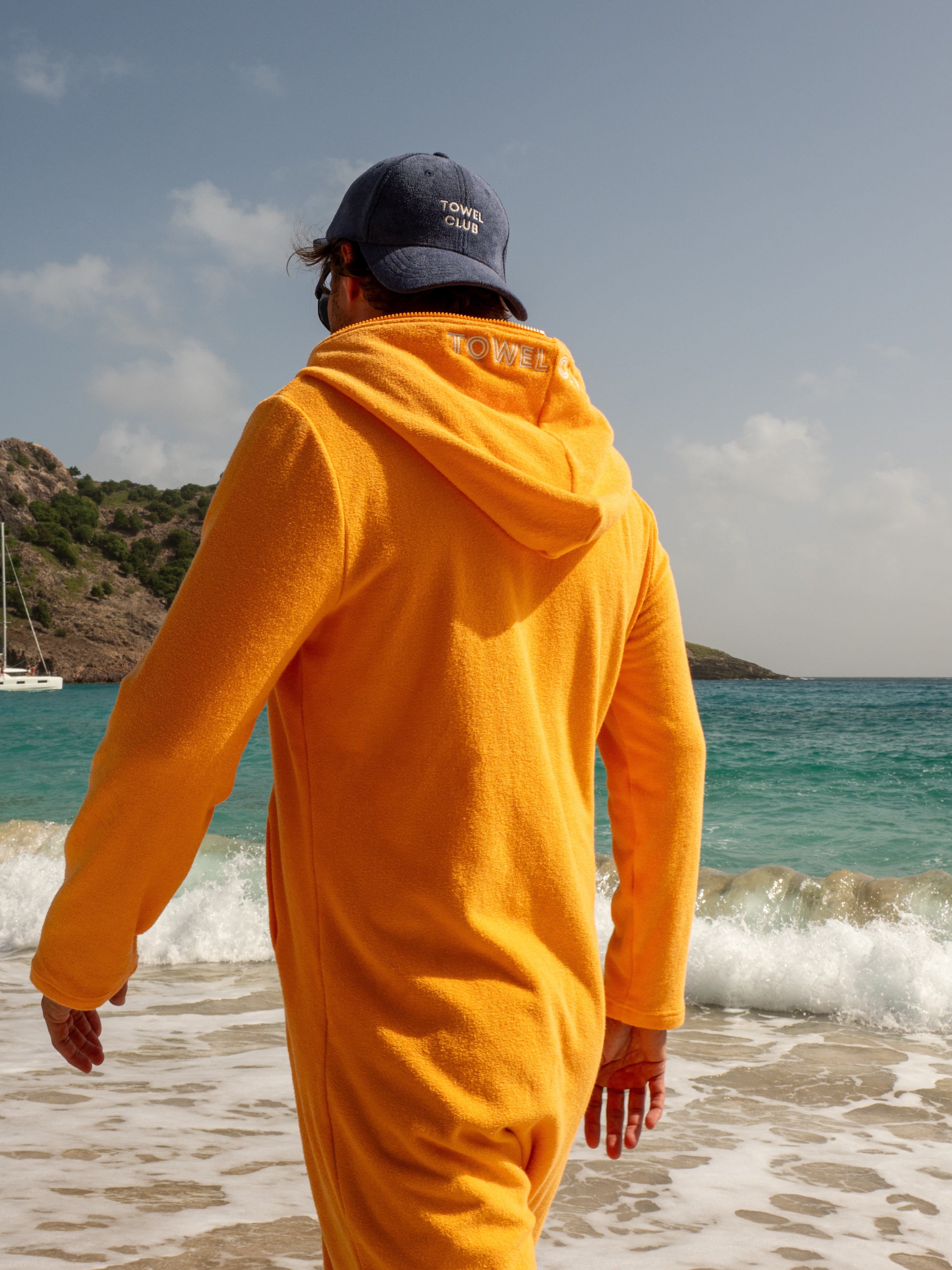 Towel Club X Onepiece Towel Jumpsuit Orange