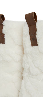 Puppy Cable Slippers Off White