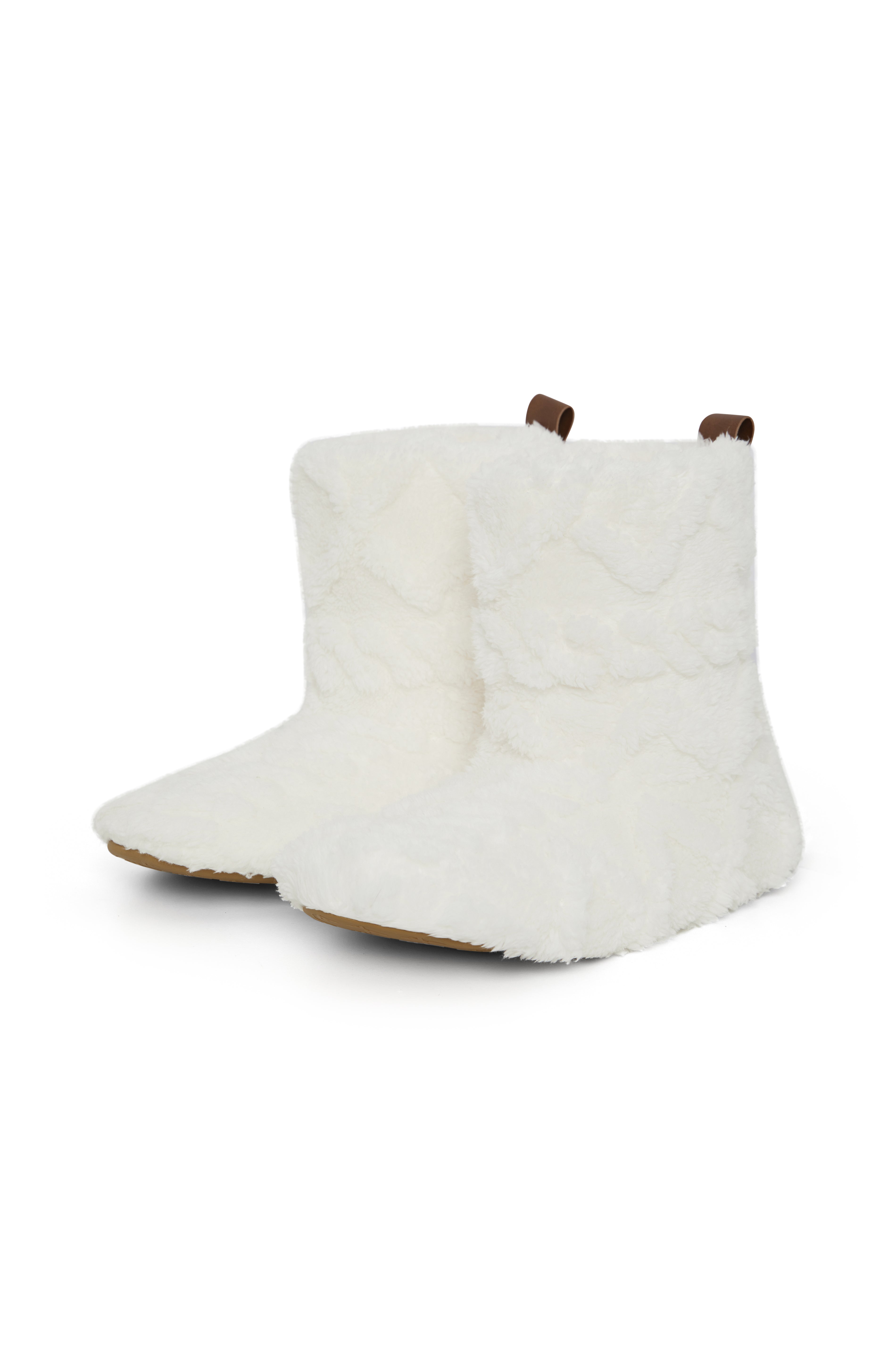 Puppy Cable Slippers Off White