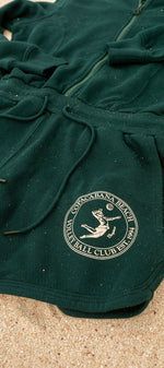 Sporty Basic Short Female Jumpsuit Green