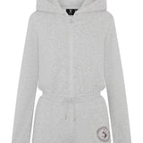 Sporty Basic Short Female Jumpsuit Grey Melange