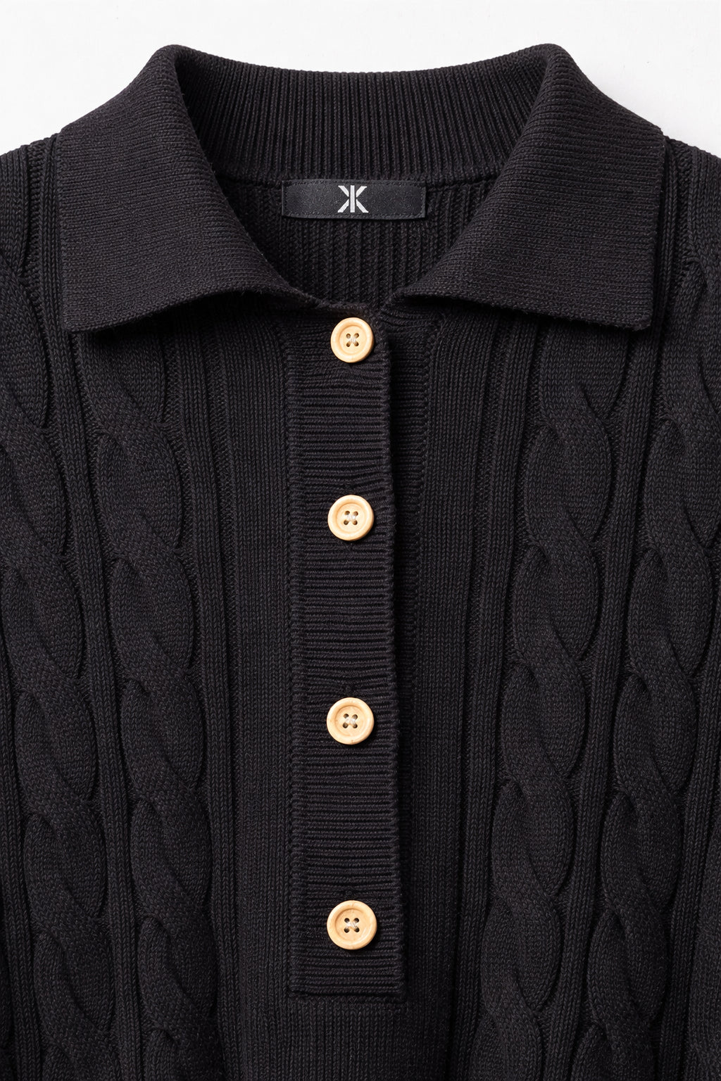 Summer Cable Flared Jumpsuit Black