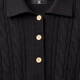 Summer Cable Flared Jumpsuit Black