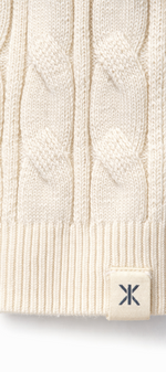 Summer Cable Flared Jumpsuit Cream