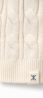 Summer Cable Flared Jumpsuit Cream