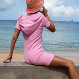 Towel Club Short Fitted Jumpsuit Light Pink