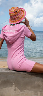 Towel Club Short Fitted Jumpsuit Light Pink