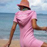 Towel Club Short Fitted Jumpsuit Light Pink