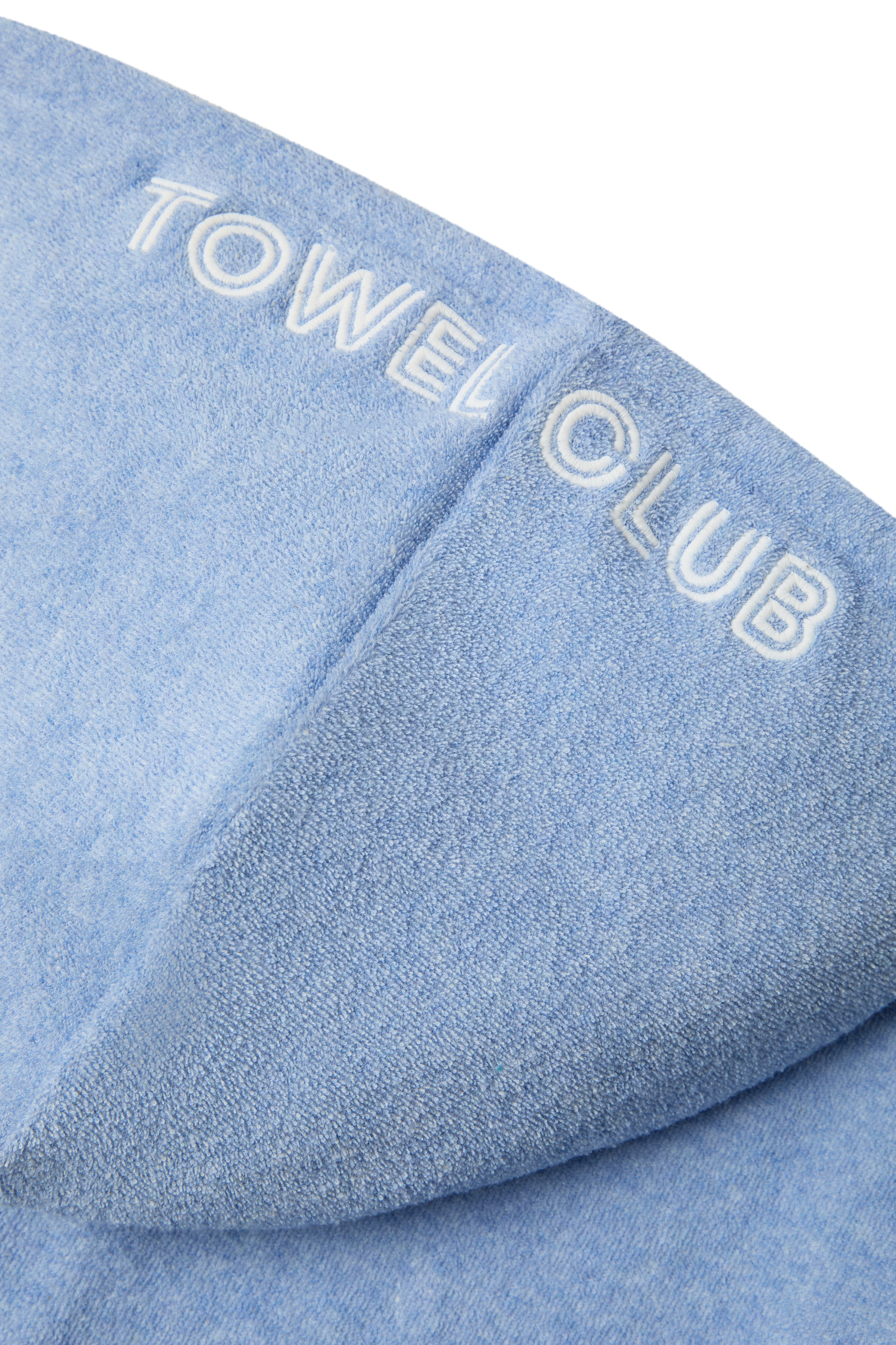 Towel Club Short Fitted Jumpsuit Light Blue Melange
