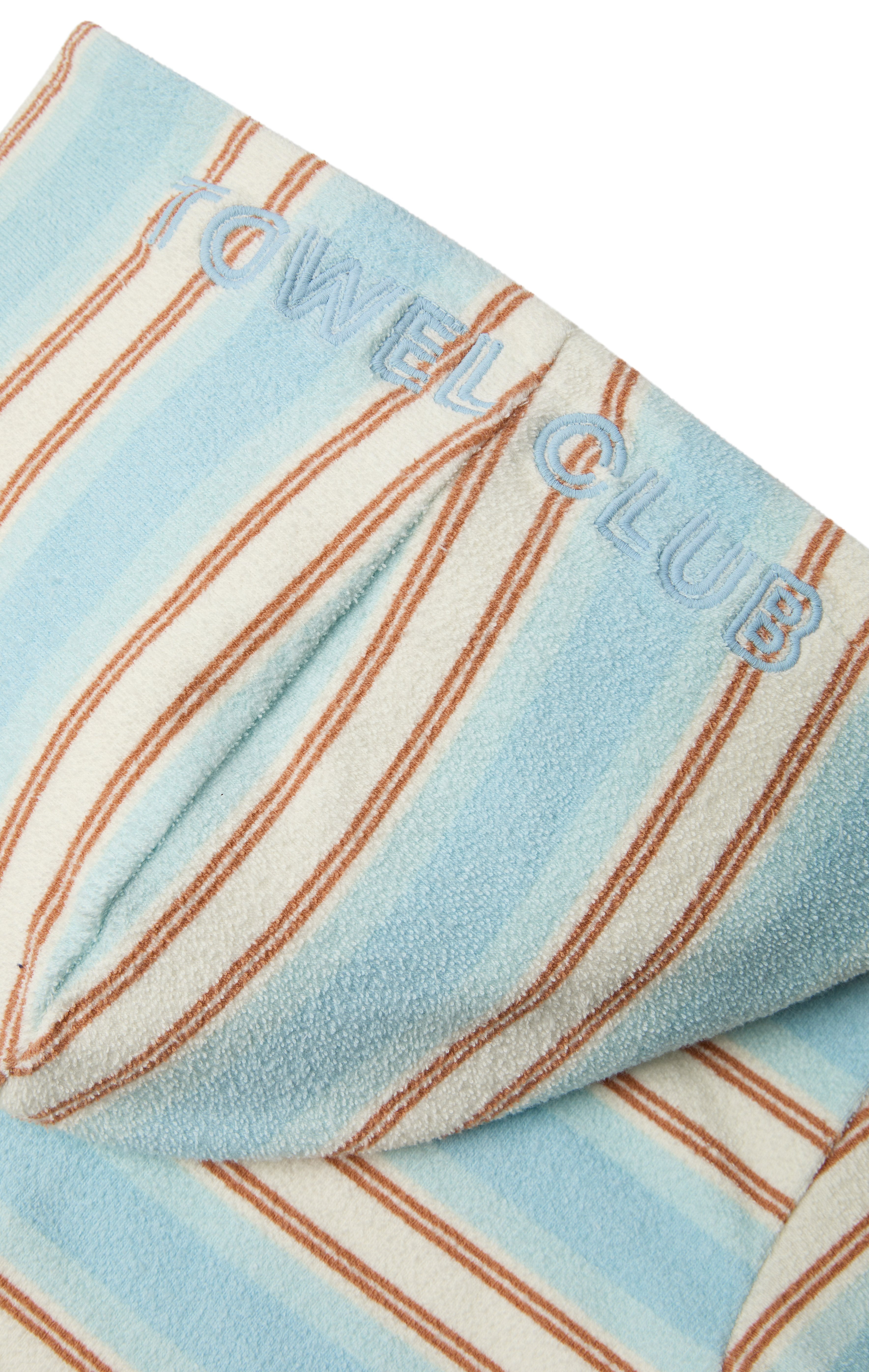 Towel Club Short Fitted Jumpsuit Stripe