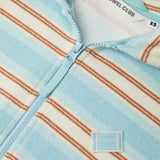 Towel Club Short Fitted Jumpsuit Stripe