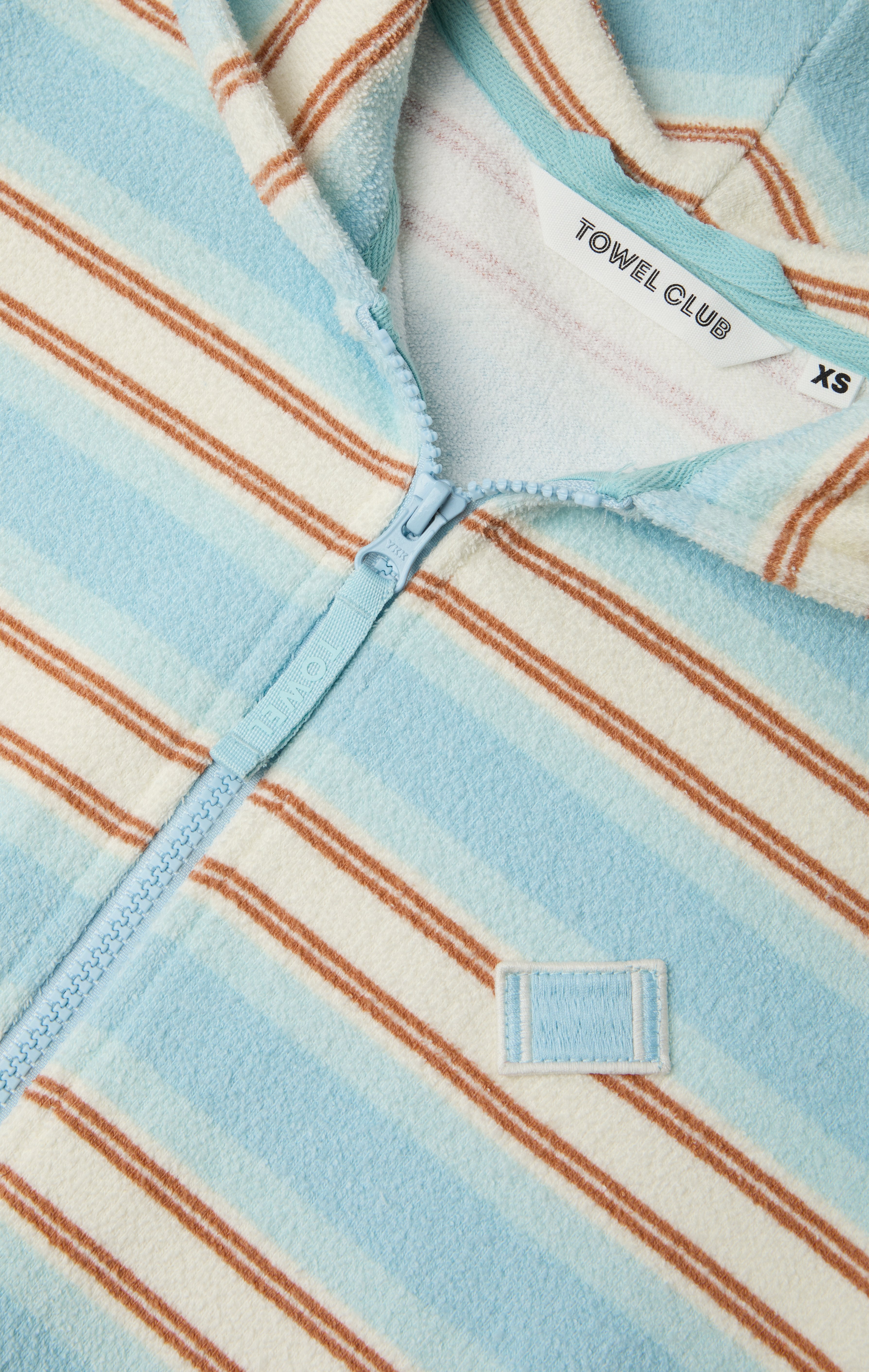 Towel Club Short Fitted Jumpsuit Stripe