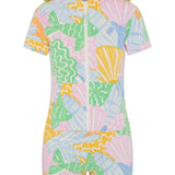 Towel Club Short Fitted Jumpsuit Print