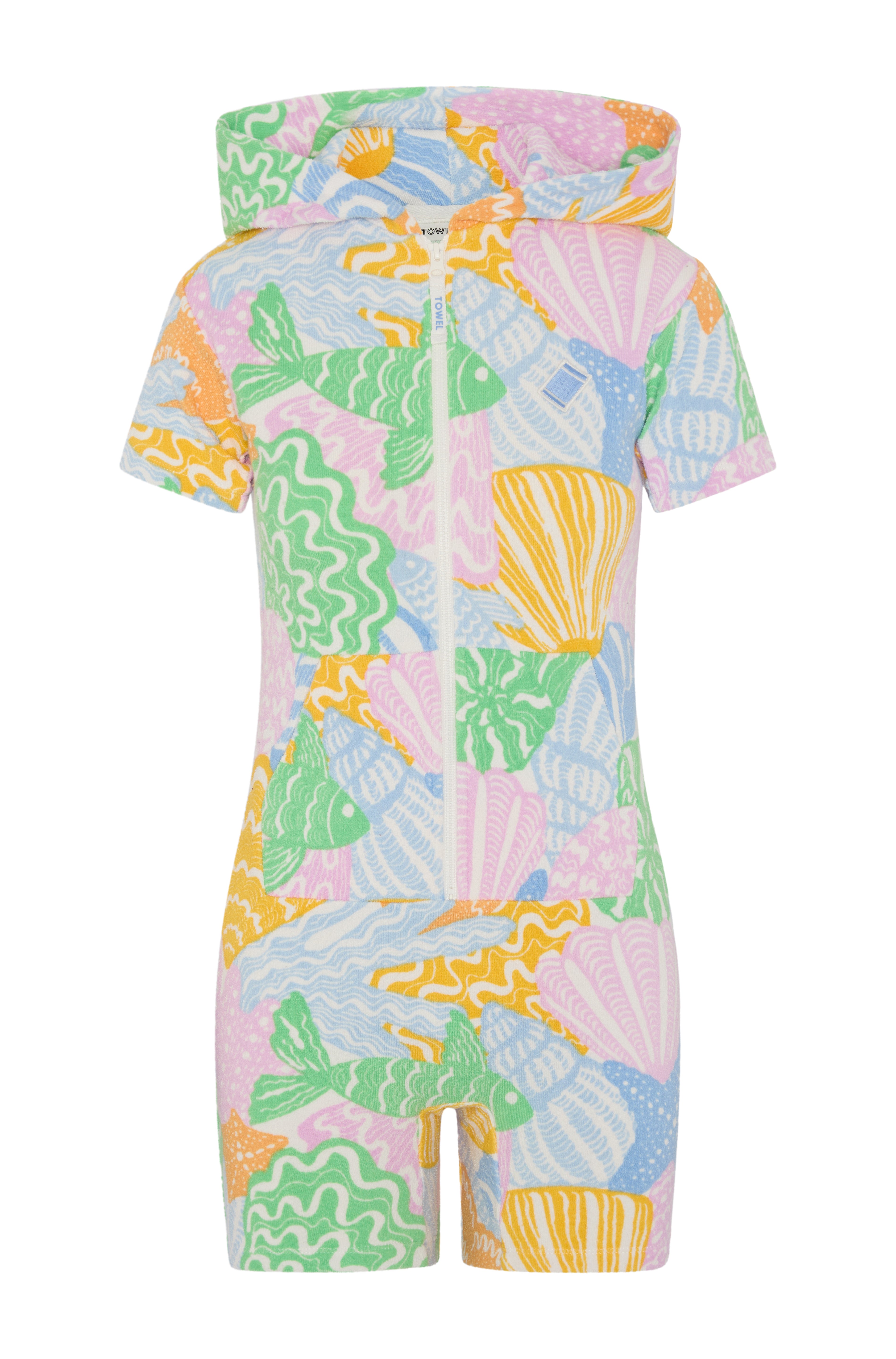 Towel Club Short Fitted Jumpsuit Print