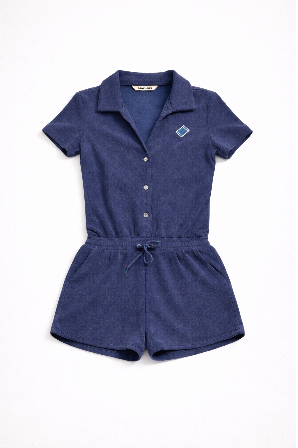 Towel Club Retro Short Female Jumpsuit Navy