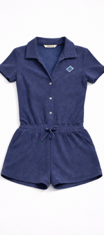 Towel Club Retro Short Female Jumpsuit Navy