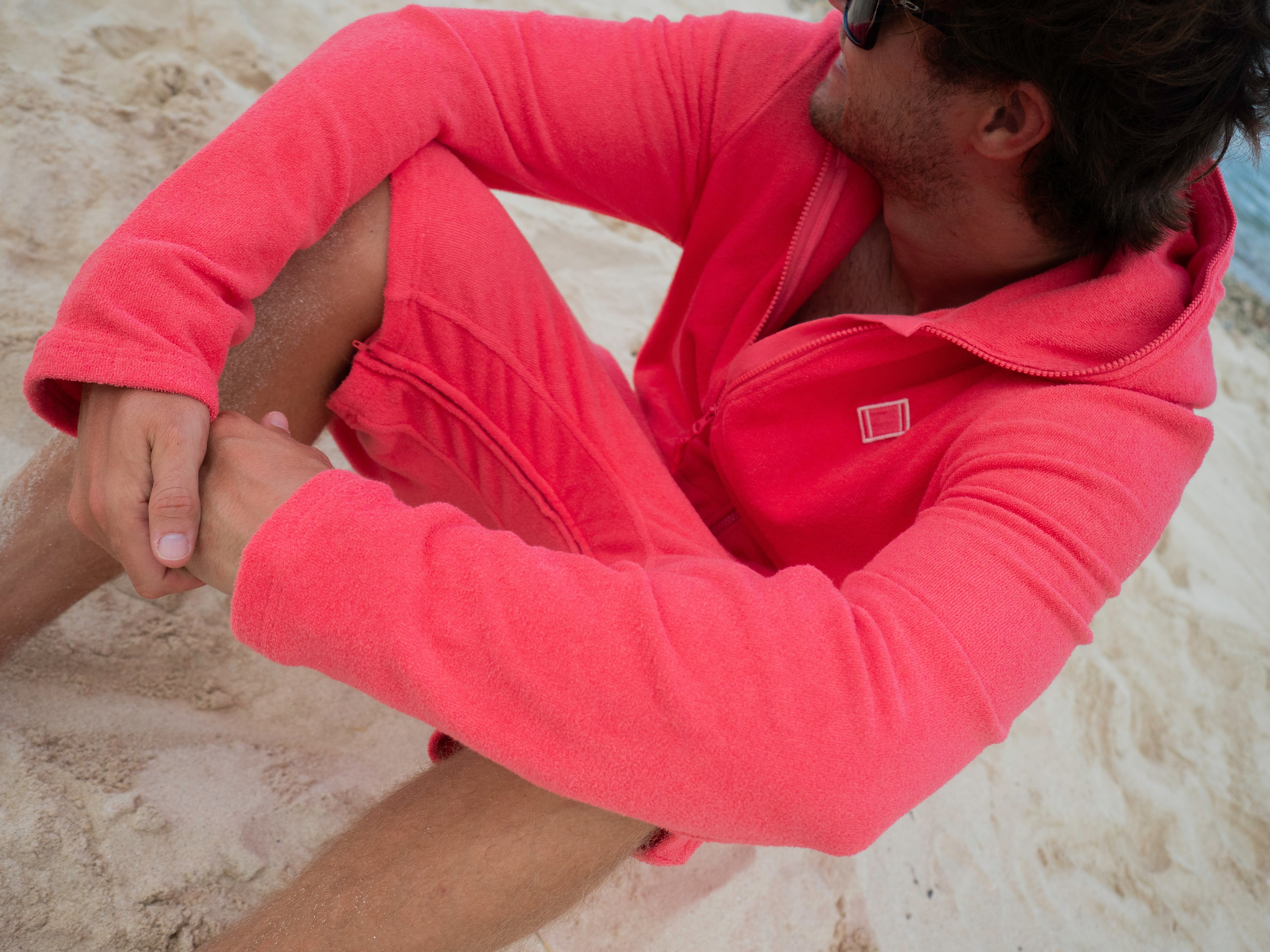 Towel Club x Onepiece Towel Jumpsuit Red