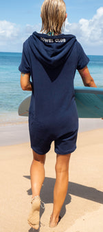 Towel Club Shortsleeve Jumpsuit Navy