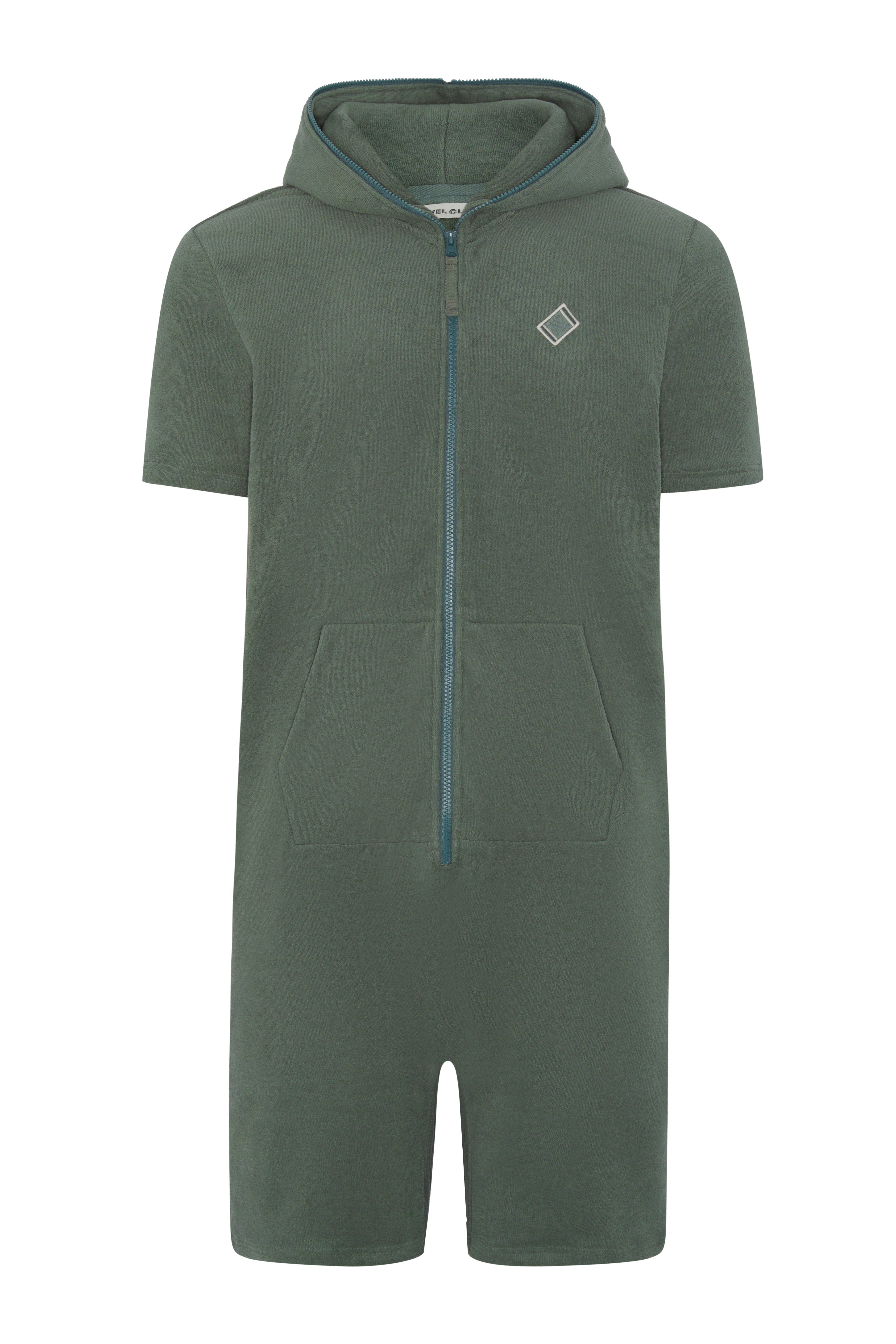 Towel Club Shortsleeve Jumpsuit Dusty Green
