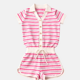 Riviera Piquet Short Knitted Jumpsuit