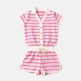 Riviera Piquet Short Knitted Jumpsuit